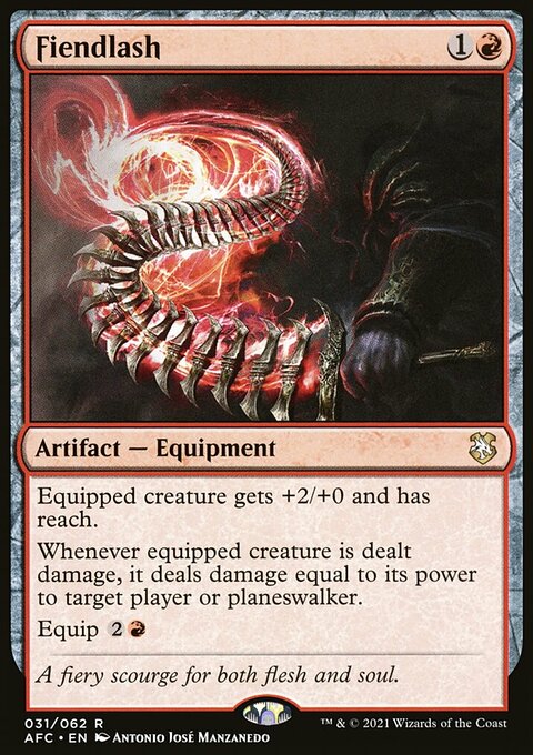 Fiendlash, Forgotten Realms Commander #31, Magic: The Gathering card