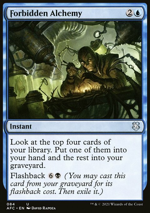 Forbidden Alchemy, Forgotten Realms Commander #84, Magic: The Gathering card