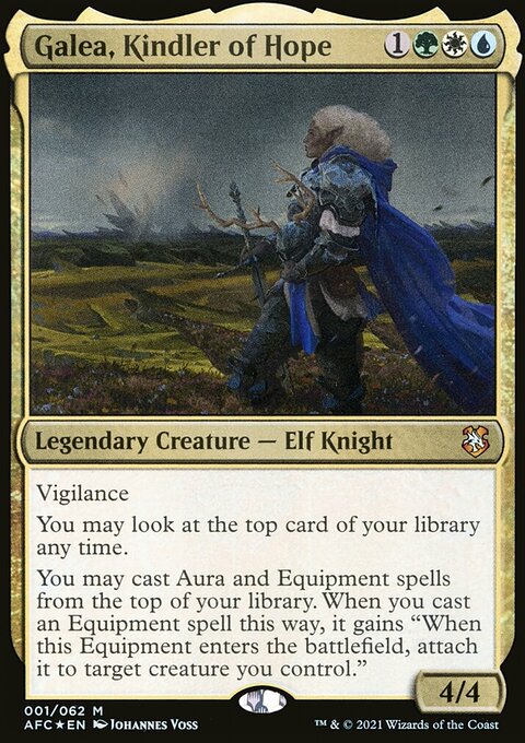 Galea, Kindler of Hope, Forgotten Realms Commander #1, Magic: The Gathering card