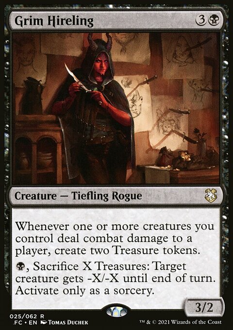 Grim Hireling, Forgotten Realms Commander #25, Magic: The Gathering card