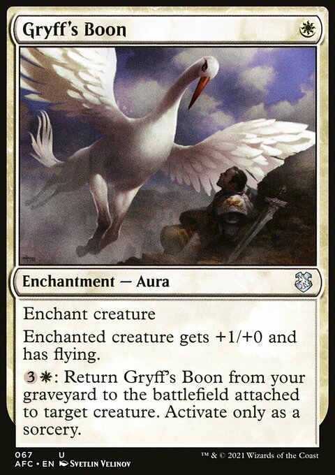 Gryff's Boon, Forgotten Realms Commander #67, Magic: The Gathering card