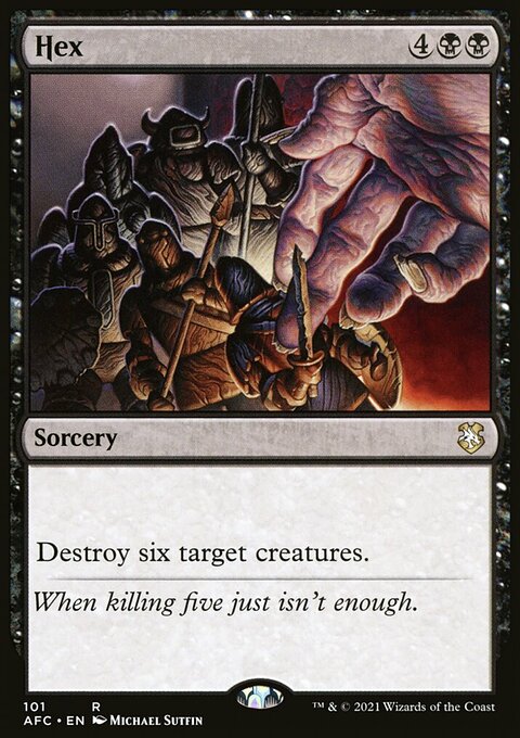 Hex, Forgotten Realms Commander #101, Magic: The Gathering card