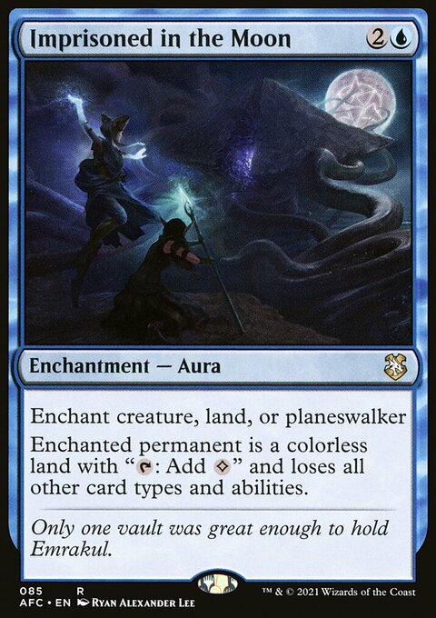 Imprisoned in the Moon, Forgotten Realms Commander #85, Magic: The Gathering card