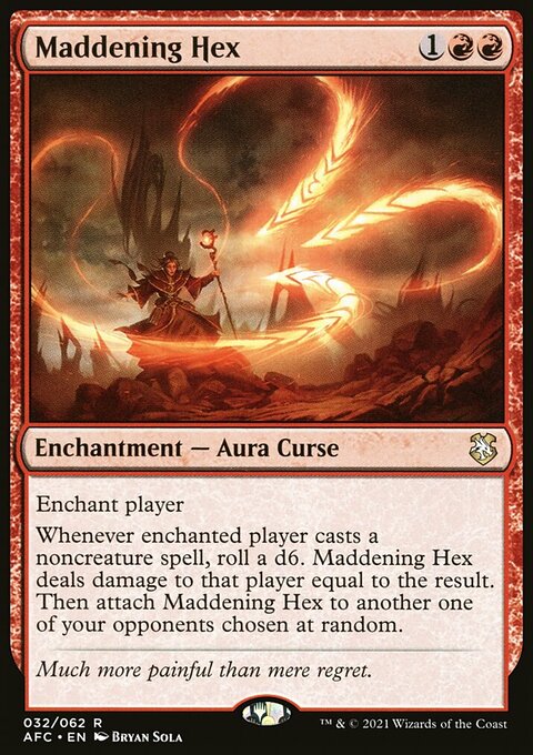 Maddening Hex, Forgotten Realms Commander #32, Magic: The Gathering card