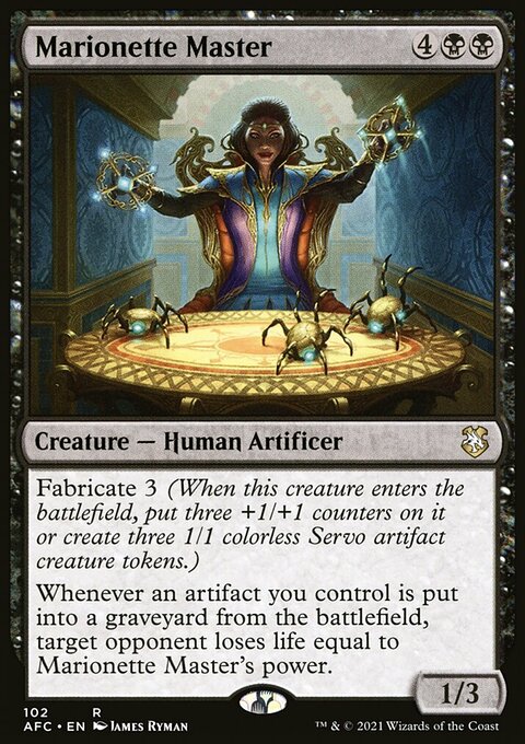 Marionette Master, Forgotten Realms Commander #102, Magic: The Gathering card