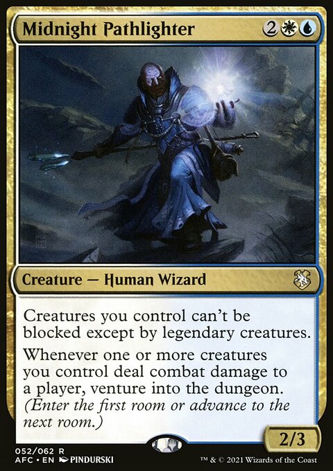 Midnight Pathlighter, Forgotten Realms Commander #52, Magic: The Gathering card