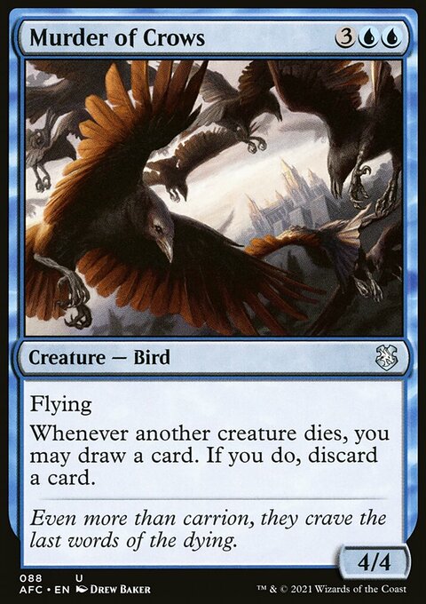 Murder of Crows, Forgotten Realms Commander #88, Magic: The Gathering card