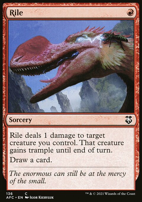 Rile, Forgotten Realms Commander #136, Magic: The Gathering card