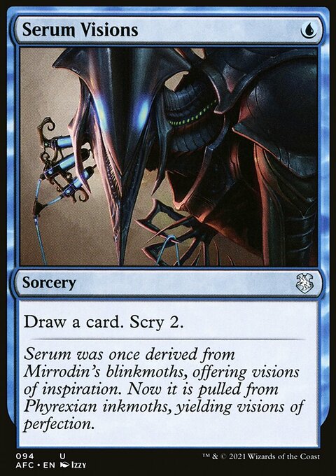 Serum Visions, Forgotten Realms Commander #94, Magic: The Gathering card