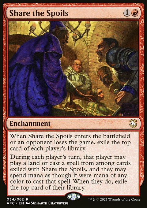 Share the Spoils, Forgotten Realms Commander #34, Magic: The Gathering card