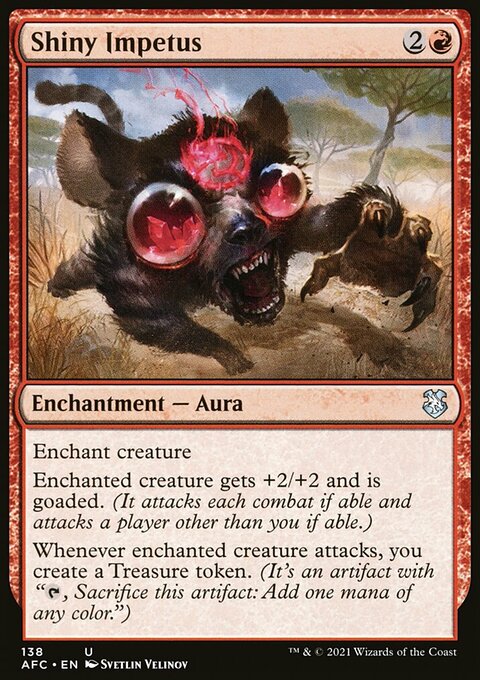 Shiny Impetus, Forgotten Realms Commander #138, Magic: The Gathering card