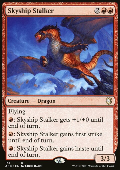 Skyship Stalker, Forgotten Realms Commander #141, Magic: The Gathering card