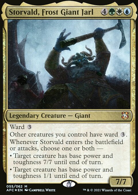 Storvald, Frost Giant Jarl, Forgotten Realms Commander #55, Magic: The Gathering card