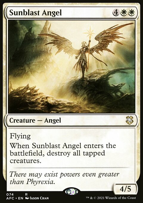 Sunblast Angel, Forgotten Realms Commander #74, Magic: The Gathering card
