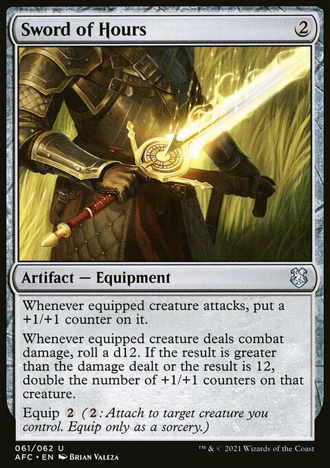 Sword of Hours, Forgotten Realms Commander #61, Magic: The Gathering card
