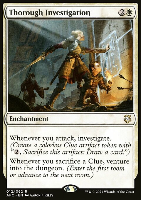 Thorough Investigation, Forgotten Realms Commander #12, Magic: The Gathering card