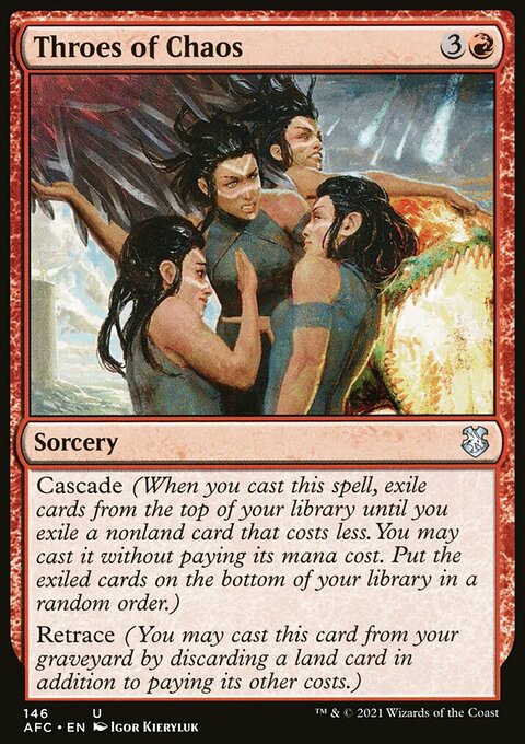 Throes of Chaos, Forgotten Realms Commander #146, Magic: The Gathering card