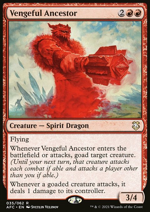 Vengeful Ancestor, Forgotten Realms Commander #35, Magic: The Gathering card