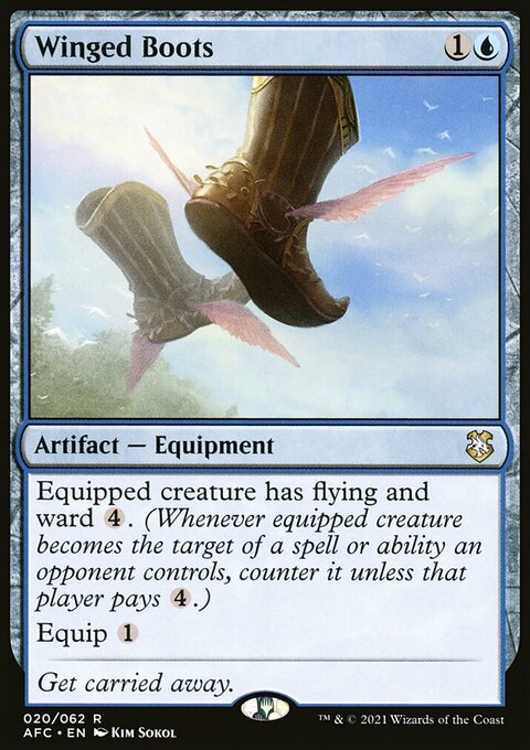Winged Boots, Forgotten Realms Commander #20, Magic: The Gathering card