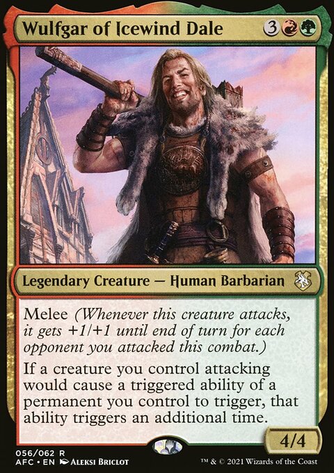 Wulfgar of Icewind Dale, Forgotten Realms Commander #56, Magic: The Gathering card