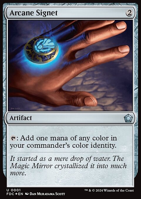 Arcane Signet, Foundations Commander #1, Magic: The Gathering card