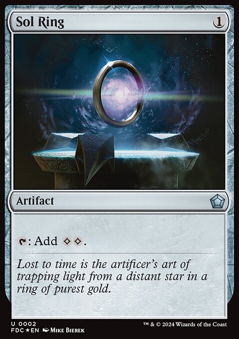 Sol Ring, Foundations Commander #2, Magic: The Gathering card