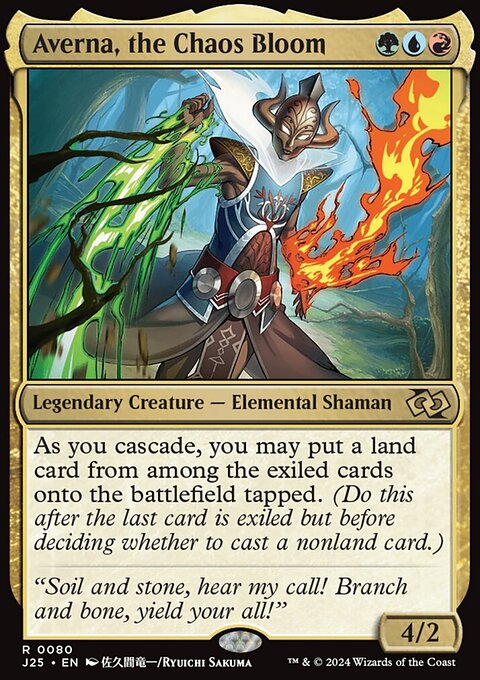 Averna, the Chaos Bloom, Foundations Jumpstart #80, Magic: The Gathering card