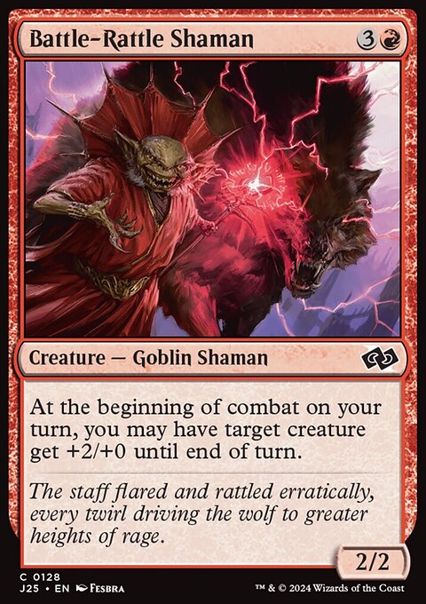 Battle-Rattle Shaman, Foundations Jumpstart #128, Magic: The Gathering card