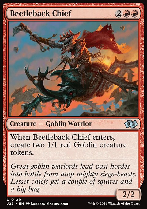 Beetleback Chief, Foundations Jumpstart #129, Magic: The Gathering card