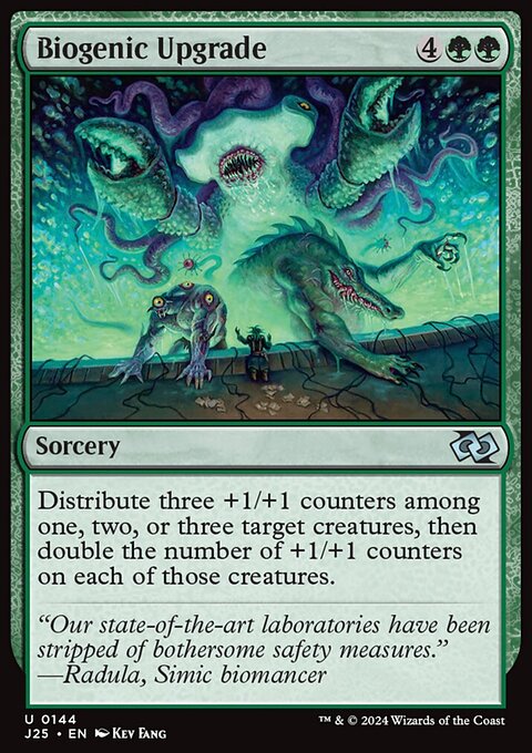 Biogenic Upgrade, Foundations Jumpstart #144, Magic: The Gathering card