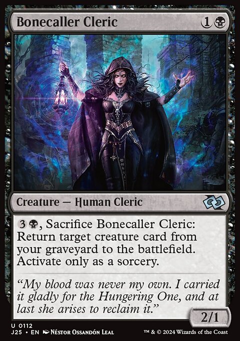 Bonecaller Cleric, Foundations Jumpstart #112, Magic: The Gathering card