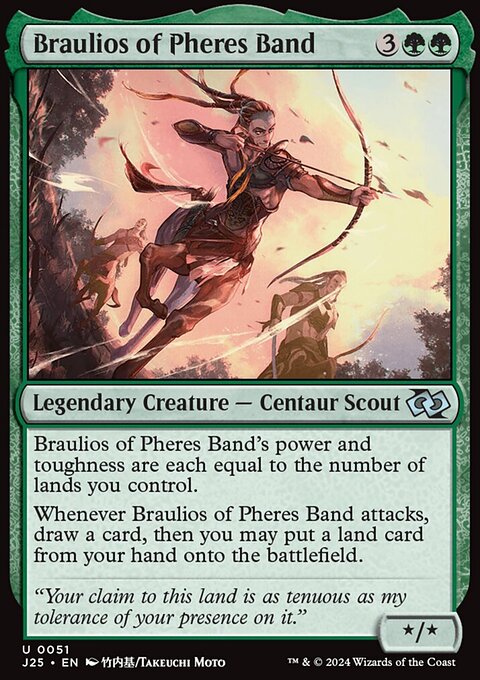 Braulios of Pheres Band, Foundations Jumpstart #51, Magic: The Gathering card
