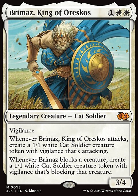 Brimaz, King of Oreskos, Foundations Jumpstart #58, Magic: The Gathering card