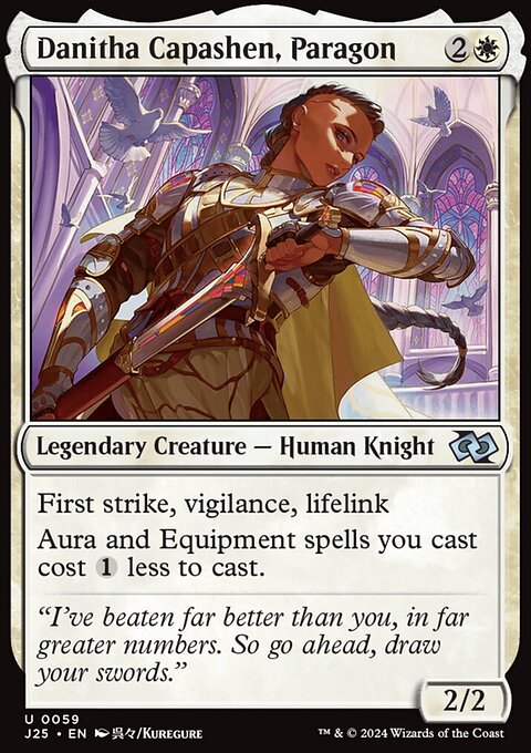 Danitha Capashen, Paragon, Foundations Jumpstart #59, Magic: The Gathering card