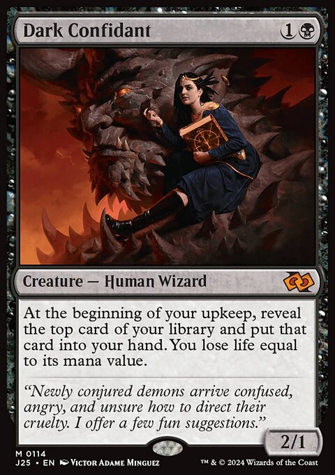 Dark Confidant, Foundations Jumpstart #114, Magic: The Gathering card