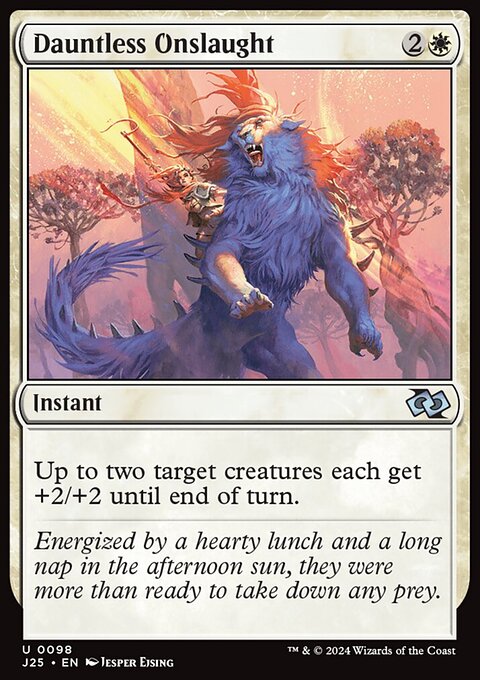 Dauntless Onslaught, Foundations Jumpstart #98, Magic: The Gathering card