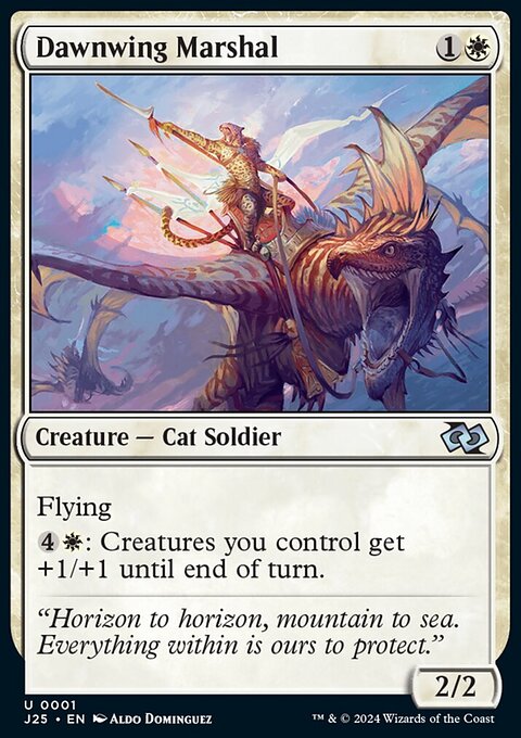 Dawnwing Marshal, Foundations Jumpstart #1, Magic: The Gathering card