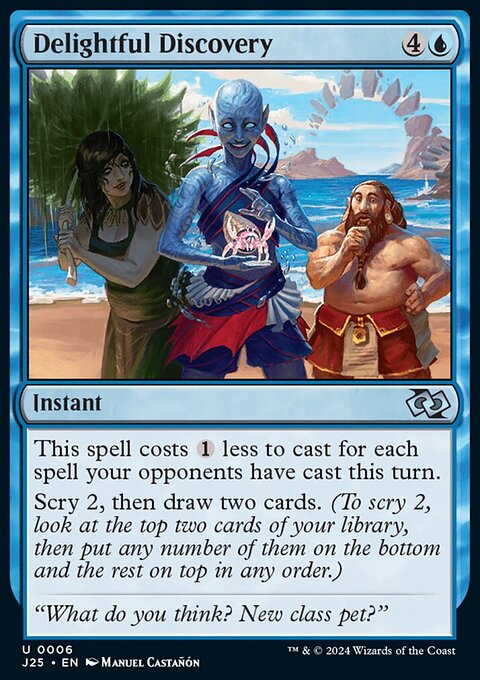 Delightful Discovery, Foundations Jumpstart #6, Magic: The Gathering card