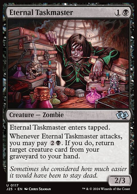 Eternal Taskmaster, Foundations Jumpstart #117, Magic: The Gathering card