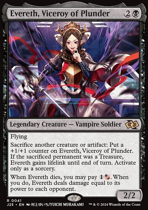 Evereth, Viceroy of Plunder, Foundations Jumpstart #41, Magic: The Gathering card