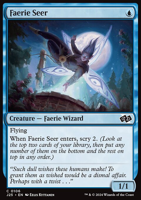 Faerie Seer, Foundations Jumpstart #106, Magic: The Gathering card