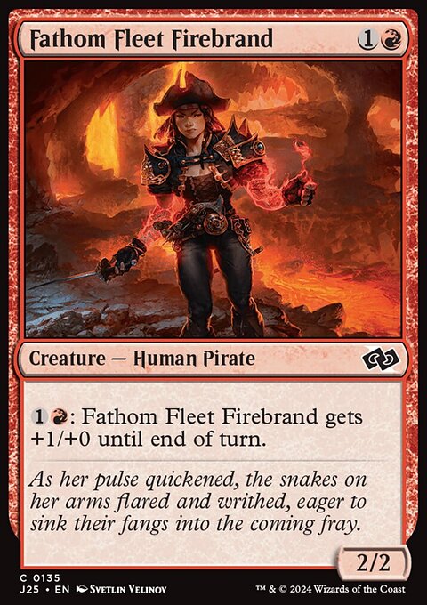 Fathom Fleet Firebrand, Foundations Jumpstart #135, Magic: The Gathering card