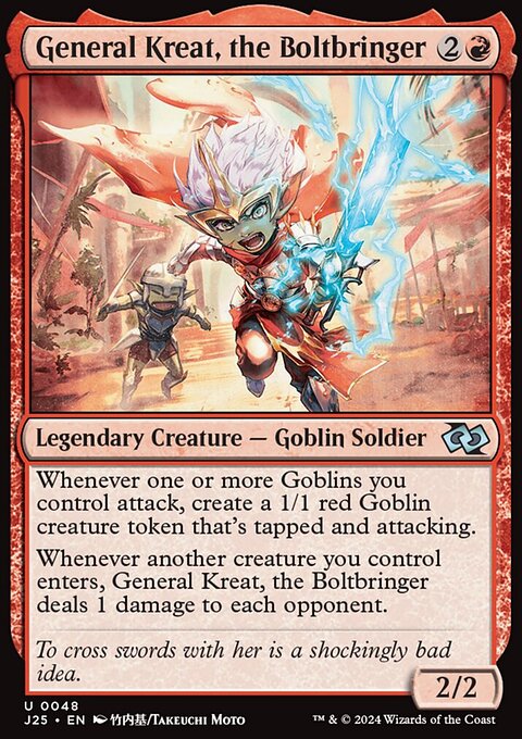 General Kreat, the Boltbringer, Foundations Jumpstart #48, Magic: The Gathering card