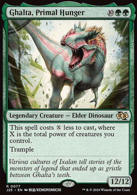 Ghalta, Primal Hunger, Foundations Jumpstart #77, Magic: The Gathering card