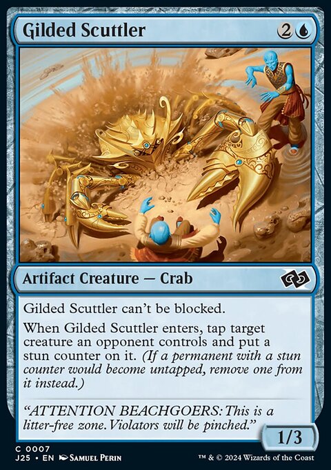 Gilded Scuttler, Foundations Jumpstart #7, Magic: The Gathering card
