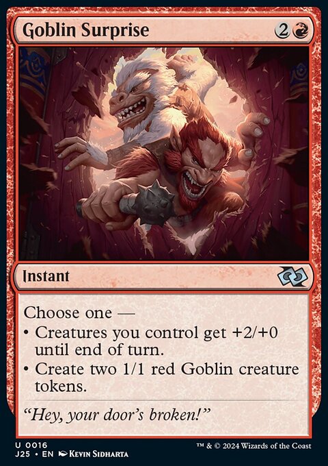 Goblin Surprise, Foundations Jumpstart #16, Magic: The Gathering card