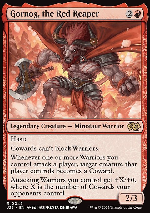 Gornog, the Red Reaper, Foundations Jumpstart #49, Magic: The Gathering card