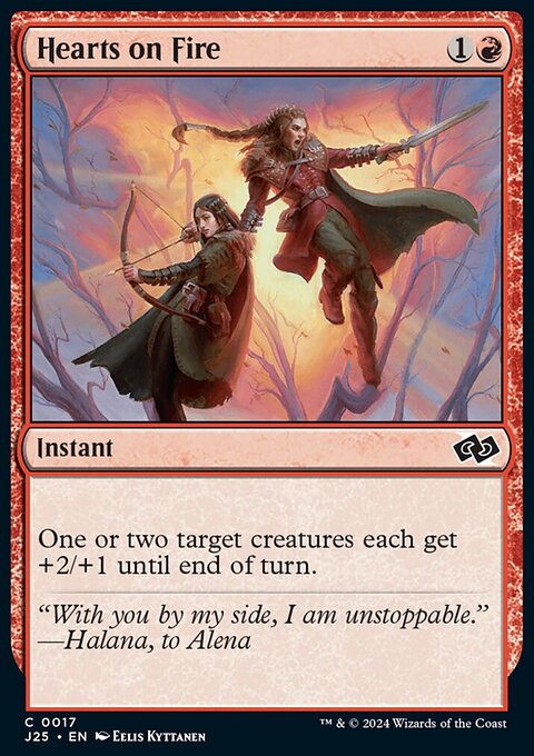 Hearts on Fire, Foundations Jumpstart #17, Magic: The Gathering card