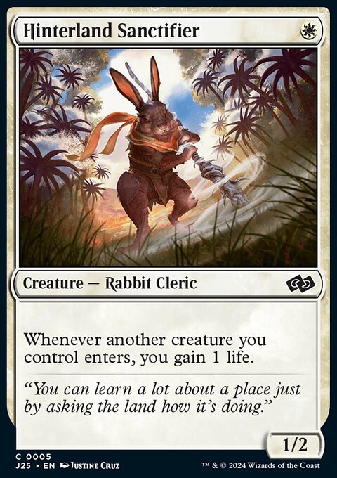 Hinterland Sanctifier, Foundations Jumpstart #5, Magic: The Gathering card