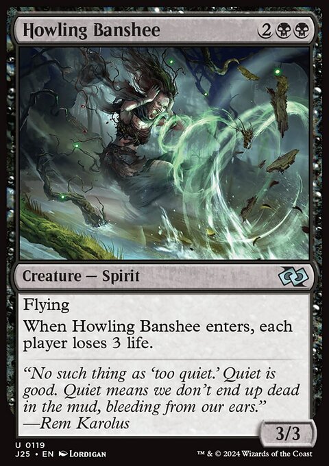 Howling Banshee, Foundations Jumpstart #119, Magic: The Gathering card